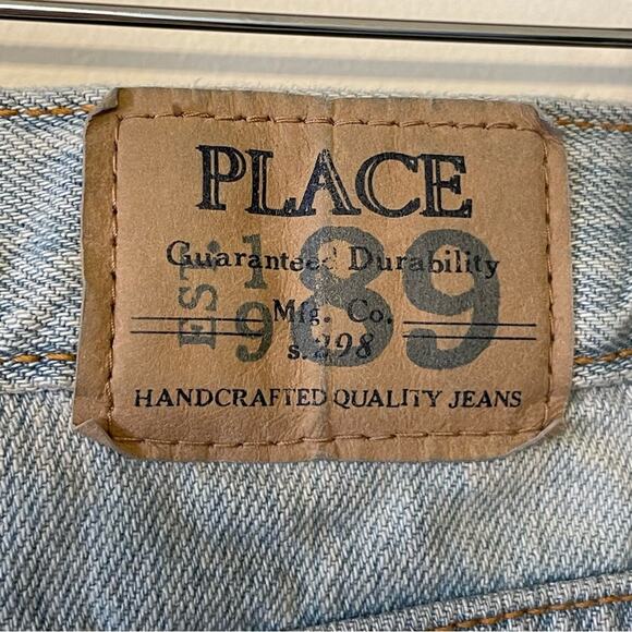 Vintage 12 PLACE high rise denim jeans wide leg classic light blue trendy - Picture 8 of 9